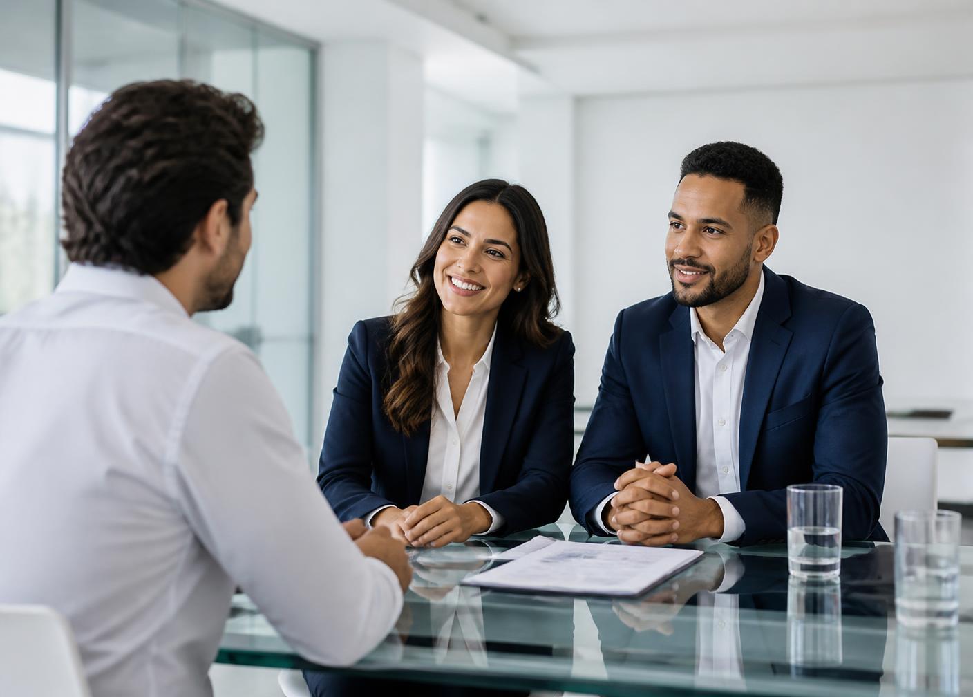 Equipe de especialistas do Grupo Centralmaster em atendimento a um cliente